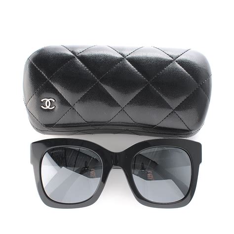 chanel 5357 sunglasses black